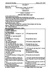 Giáo án điện tử Lớp 4 - Tuần 7 - Năm học 2017-2018 - Lò Văn Hóa